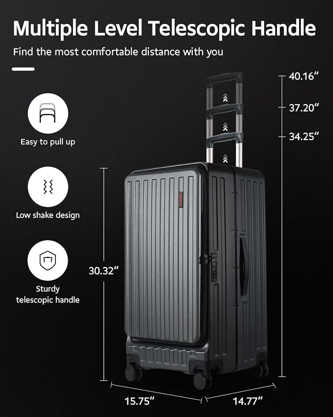 Checked Luggage, Large Suitcase 29 Inch Trunk Luggage - Image 9