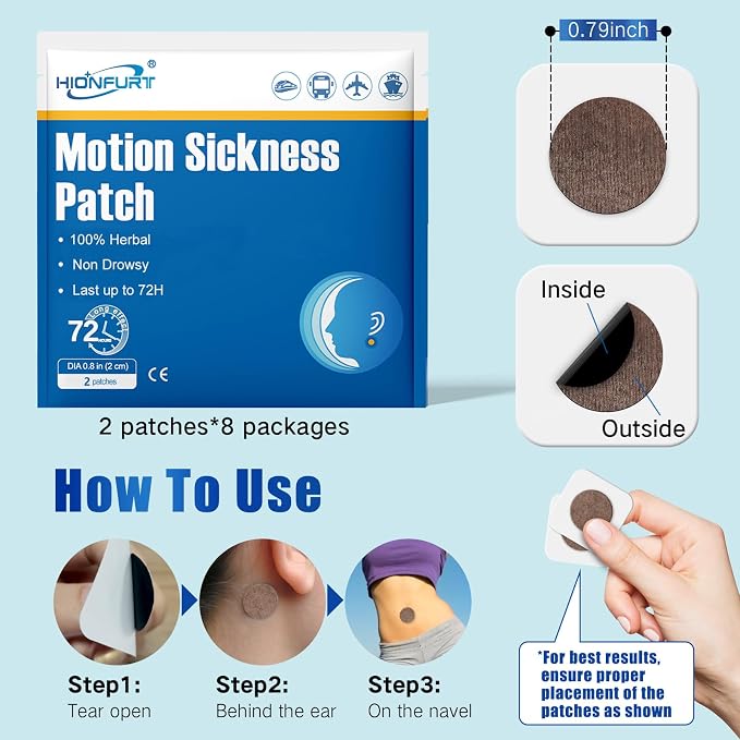 32ct Motion Sickness Patches – Sea Sickness Patches - Image 3