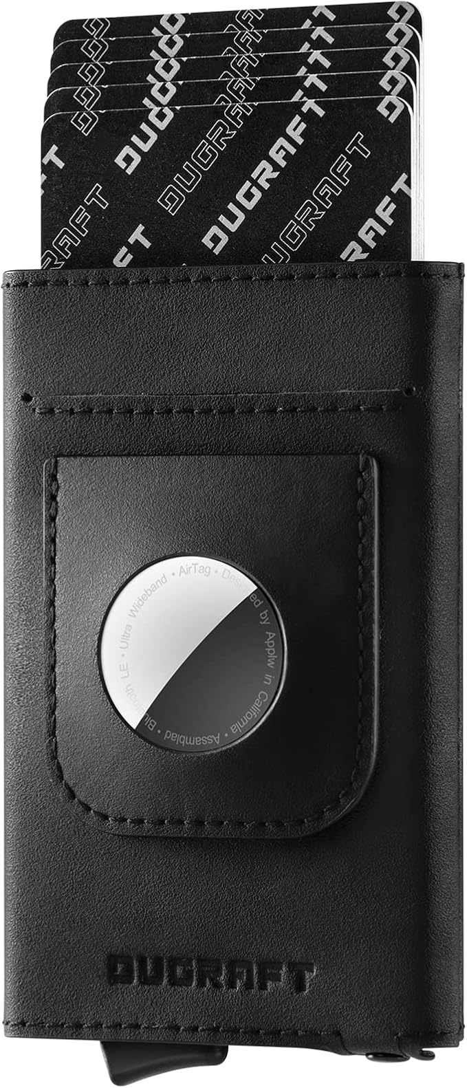DUGRAFT Pop Up Wallet with AirTag Holder, RFID Blocking Air Tag Wallet with by DUGRAFT