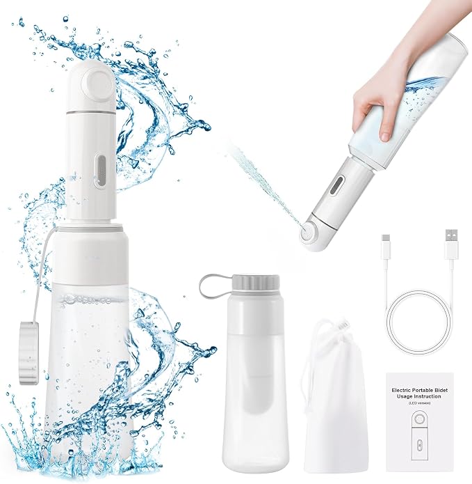 Portable Electric Travel Bidet, 350ML Electric Sprayer Bidet by Cnsndqedke