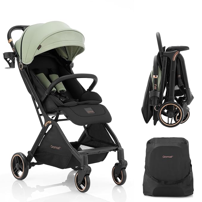 Gravity Folding Baby Stroller by Gromast