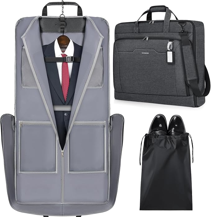 RAINSMORE Garment Bags for Travel Carry On Garment Bag for Hanging Clothes by RAINSMORE