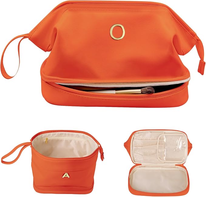 Graduation Gifts for Her Girls-Makeup Bags, Friend Gifts, Double Layer Cosmetic by Vogewood