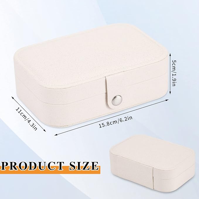 Travel Jewelry Box, PU leather Small Jewelry Organizer - Image 3
