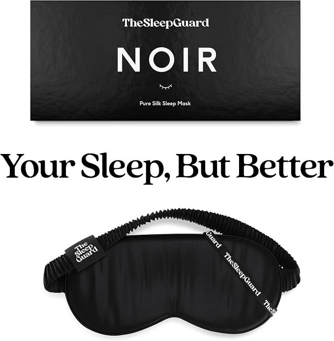 Pure Silk Sleep Mask Light Blocking Travel Essentials. Eye Masks - Image 6