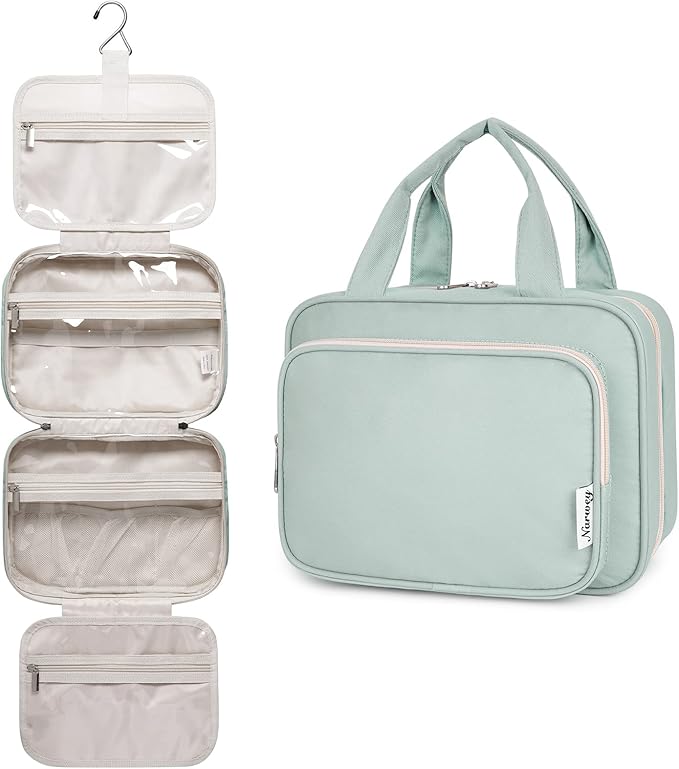 Narwey Hanging Toiletry Bag for Women Travel Makeup Bag Organizer Toiletries by Narwey