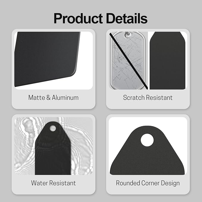 4 PCS Personalized Metal Luggage Tag – Personalized Engraved Suitcase Tag - Image 6