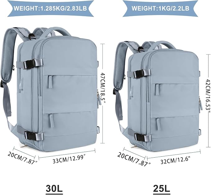 coowoz Large Travel Backpack For Women Men, Carry On Backpack Flight Approved - Image 3
