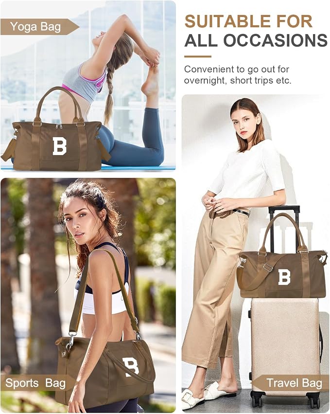 Birthday Graduation Gifts for Daughter, Initial Travel Duffel Bag Sports Gym - Image 8