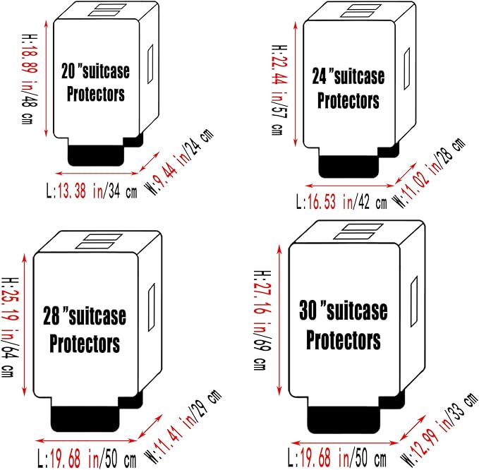 Suitcase Covers for Luggage – TSA Approved Clear PVC Luggage Protector Cover - Image 5