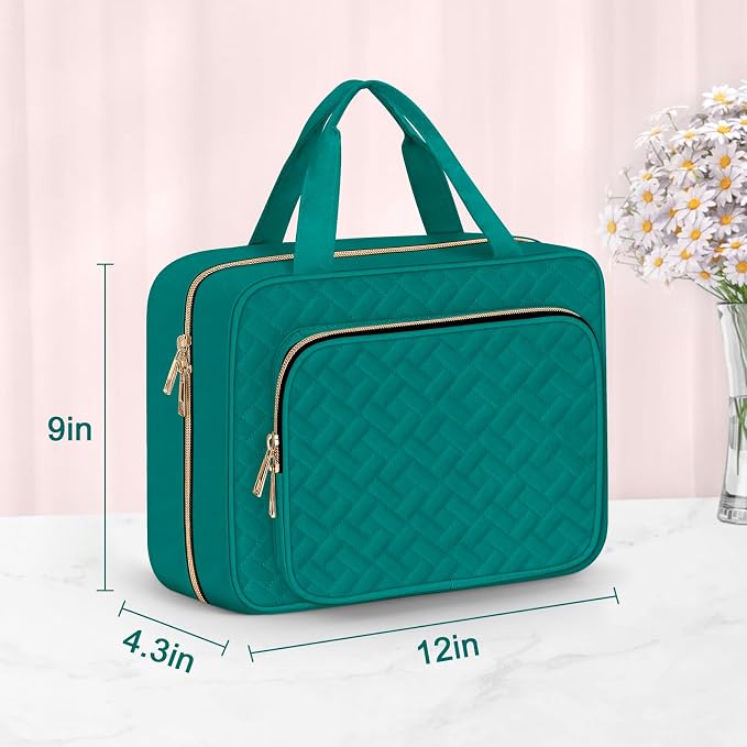 Wedama Toiletry Bag for Women, Large Cosmetic Travel Bag, Hanging Toiletry Bag - Image 5