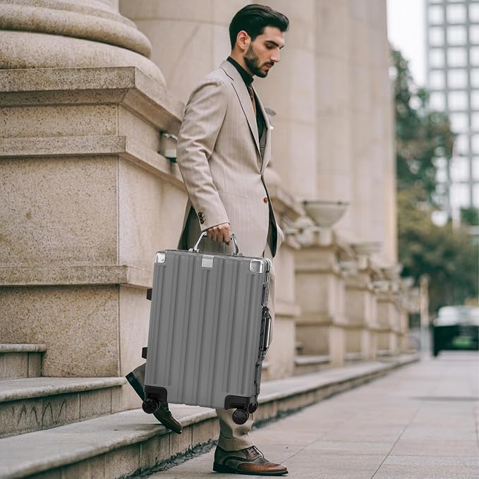 Krute Large Luggage 28 inch Zipperles Suitcase - Image 9