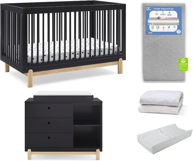 Delta Children Poppy 6-Piece Baby Nursery Furniture SetIncludes: Convertible by DeltaChildren