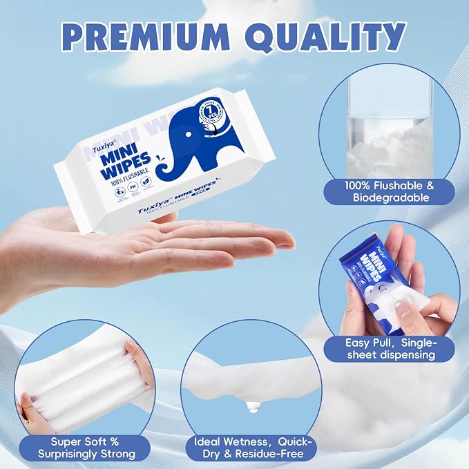 72 PackTravel Flushable Wipes - Image 4