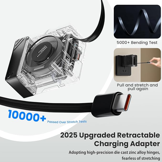 Nillkin FlexLine 65W for Retractable Wall Charger, Dual-Port - Image 5