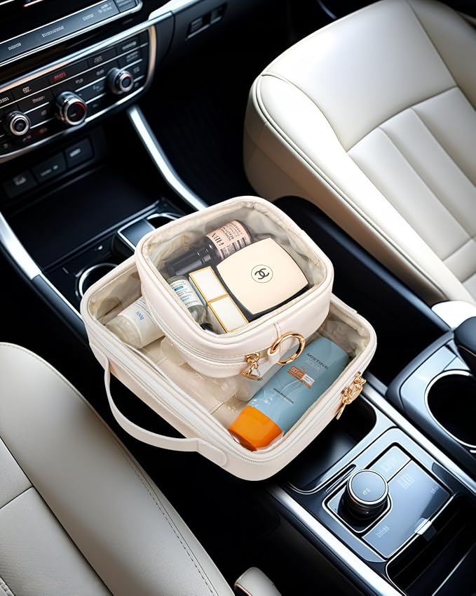 Travel Toiletry Bag, 2 Pack Clear Makeup Bags - Image 5