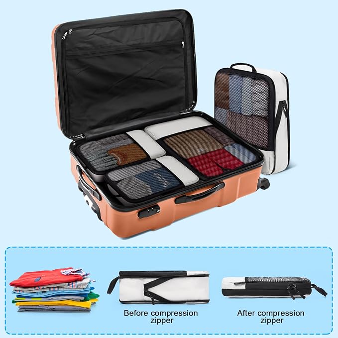 4 PCS Set Compression Packing Cubes - Image 6