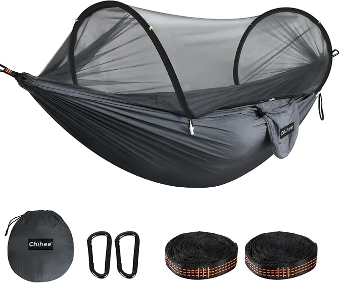 Chihee Ultra-Light Travel Camping Hammock Pop-up Net Hammock 660lbs Load by Chihee