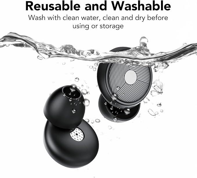 Ear Plugs for Sleeping Noise Cancelling -45dB, Soft and Reusable Silicone - Image 7
