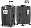 feilario 26in Super Large Captain Aluminum Frame Hardside Spinner Wheels Luggage by feilario