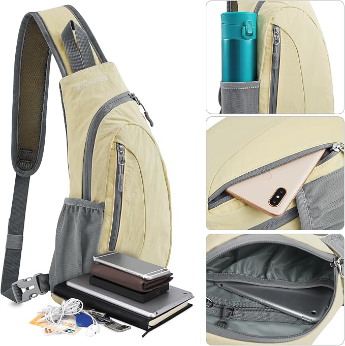G4Free Sling Bag for Men Women, Small Crossbody Backpack Lightweight Chest - Image 3