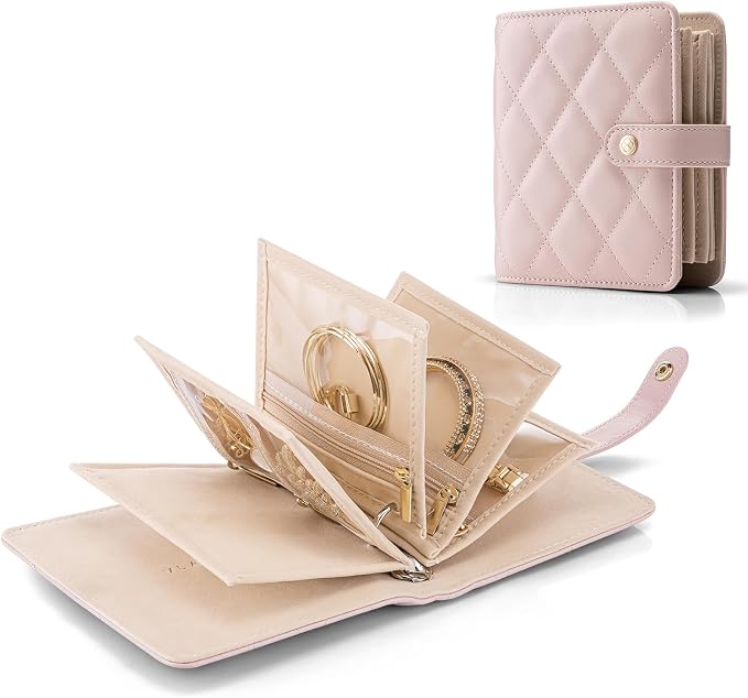 Vlando Travel Jewelry Organizer Case, Travel Gifts by VLANDO