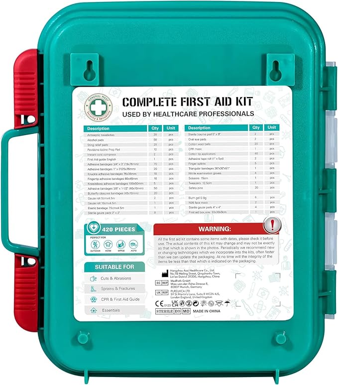 General Medi 420 Pieces Professional First Aid Kit - Image 8