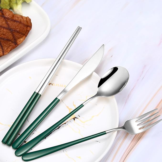 VANRA 4-Piece Portable Travel Utensils Set - Image 5