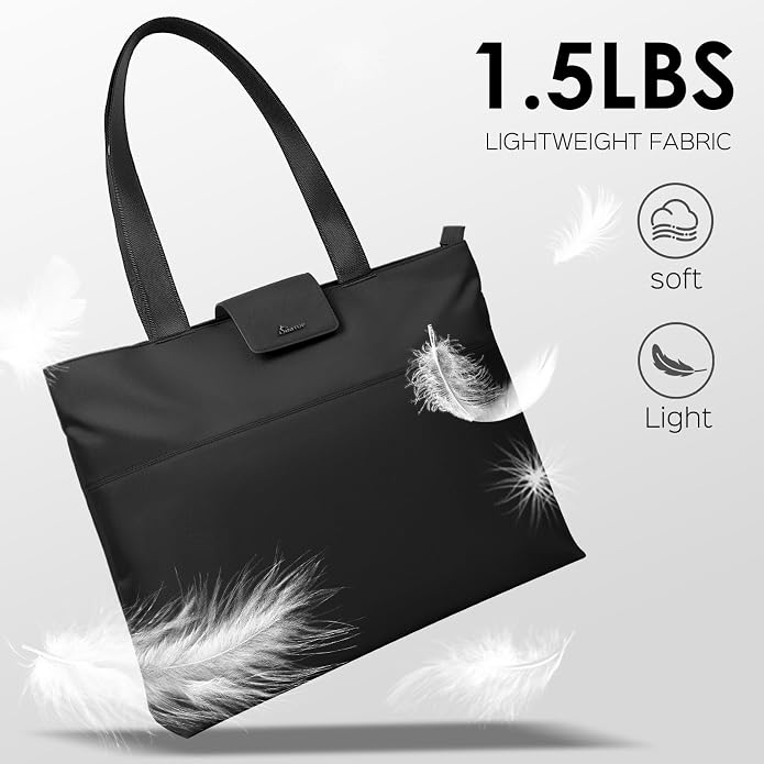 SIMTOP Tote Bag for Women with Magnetic Pocket Water Resistant Polyester 16.2" - Image 8