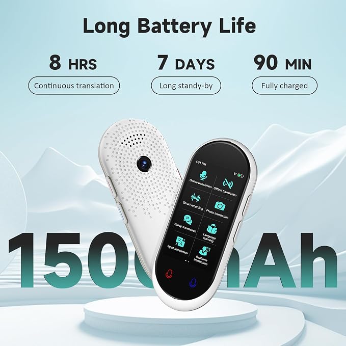 Language Translator Device, Portable Translator No WiFi Needed, Offline Voice - Image 7