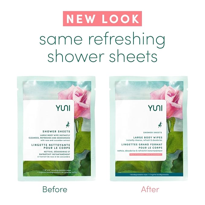 YUNI Beauty Large Body Wipes Soft Moist Showerless Wipe, Cleanse & Deodorize - Image 7