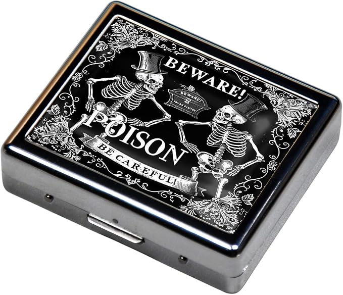 Cute and Portable Metal Pill Organizer – 8 Compartments, Elegant Chrome Finish - Image 2