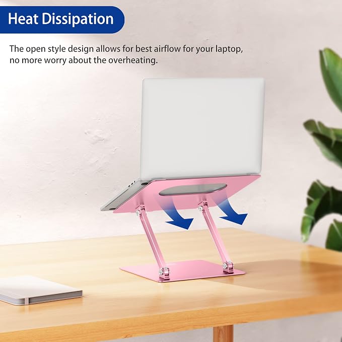 BESIGN LS10 Aluminum Laptop Stand, Ergonomic Adjustable Notebook Stand - Image 8