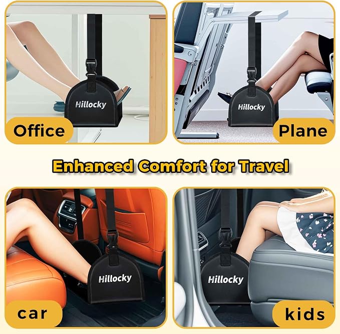 1 Pack - Foot Hammock for Plane Travel, Portable Airplane Foot Hammock - Image 6