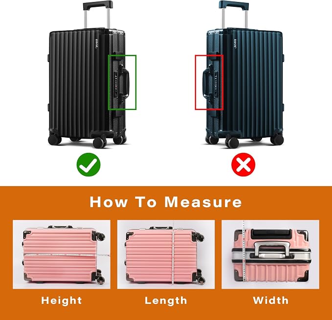 3PCS Clear PVC Suitcase Cover Protectors Transparent Luggage Covers Waterproof - Image 3
