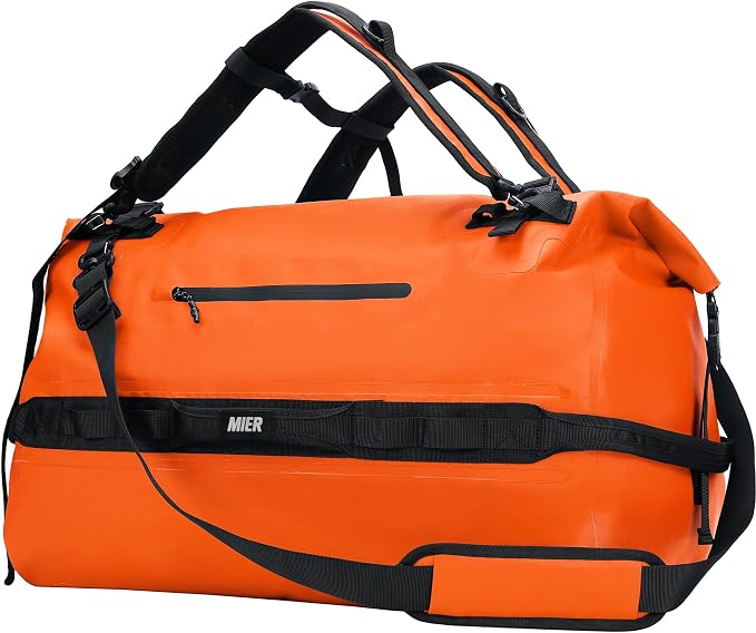 MIER Large Waterproof Duffel Bag Rolltop Dry Backpack Duffle Bags by MIER