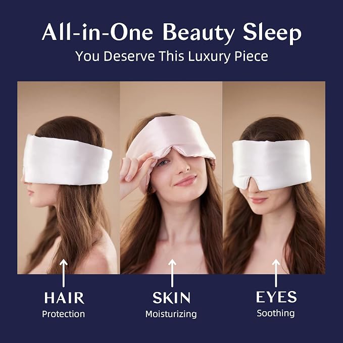 Silk Sleep Mask for Women and Men, Side Sleeper, 22 Momme Pure Mulberry Silk - Image 6