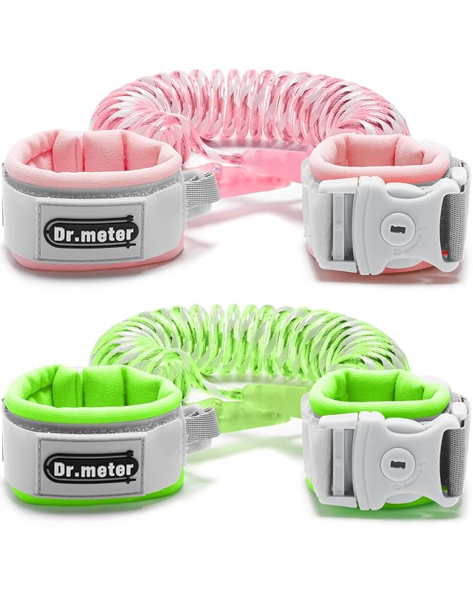 Dr.meter Anti Lost Wrist Link, 2 Pack Toddler Safety Leash by Drmeter