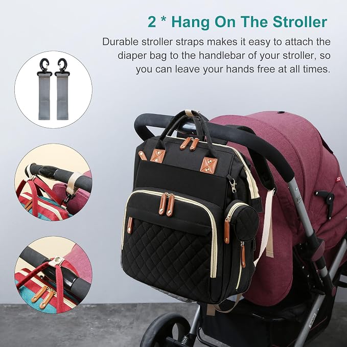 Diaper Bag, Backpack with Changing Station, Waterproof Baby Bag - Image 5