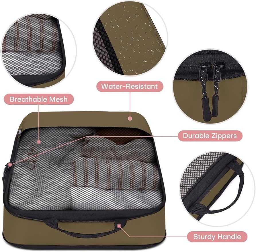 4 PCS Set Compression Packing Cubes - Image 5