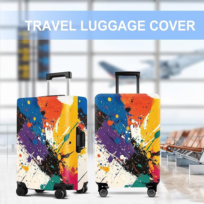 Luggage Cover Washable Suitcase Protector Anti-scratch Suitcase cover Fits - Image 5