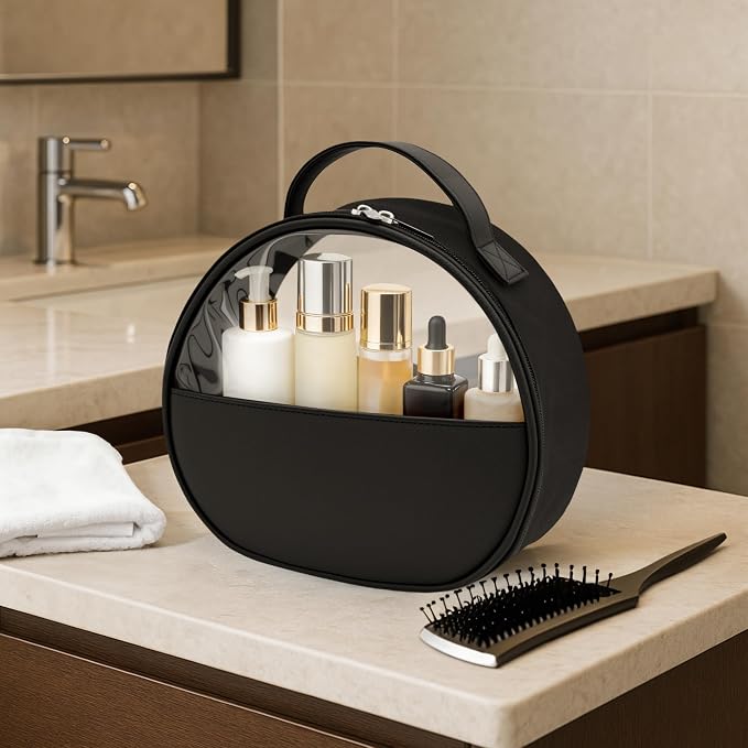 Clear Toiletry Bag, Travel Makeup Bag, Large Transparent Cosmetic Bag - Image 6