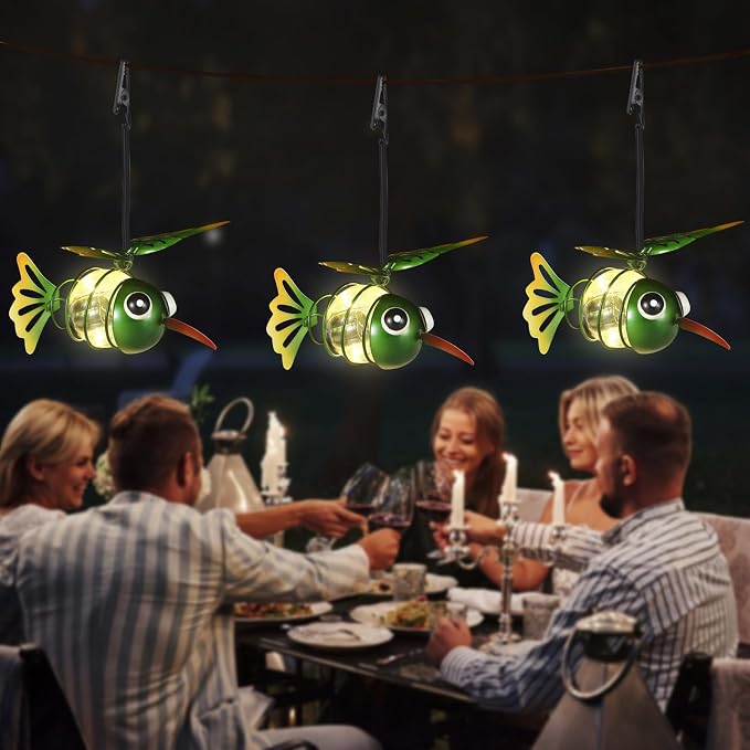 Hummingbird Solar Outdoor Hanging Lantern Creative Small Sculpture Lights - Image 2