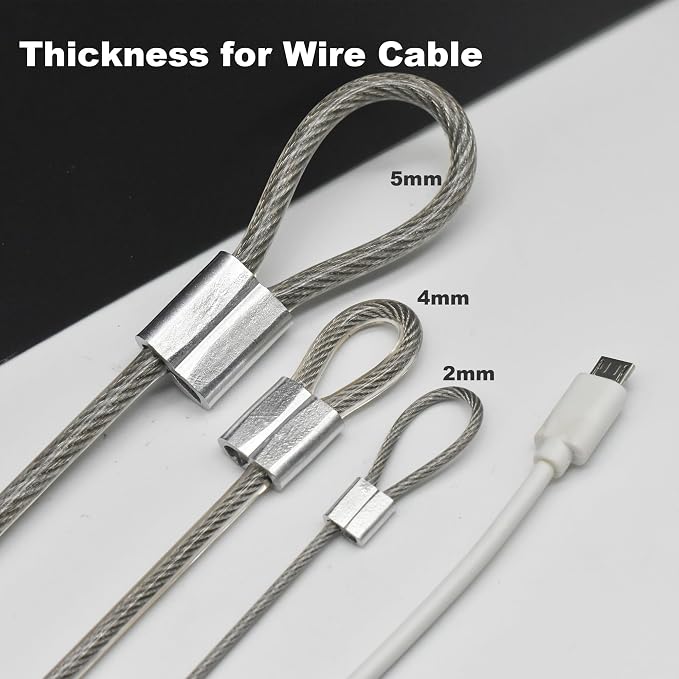 5 Pcs 4mm Wire 24 inch Vinyl Coated Stainless Steel Cable - Image 3