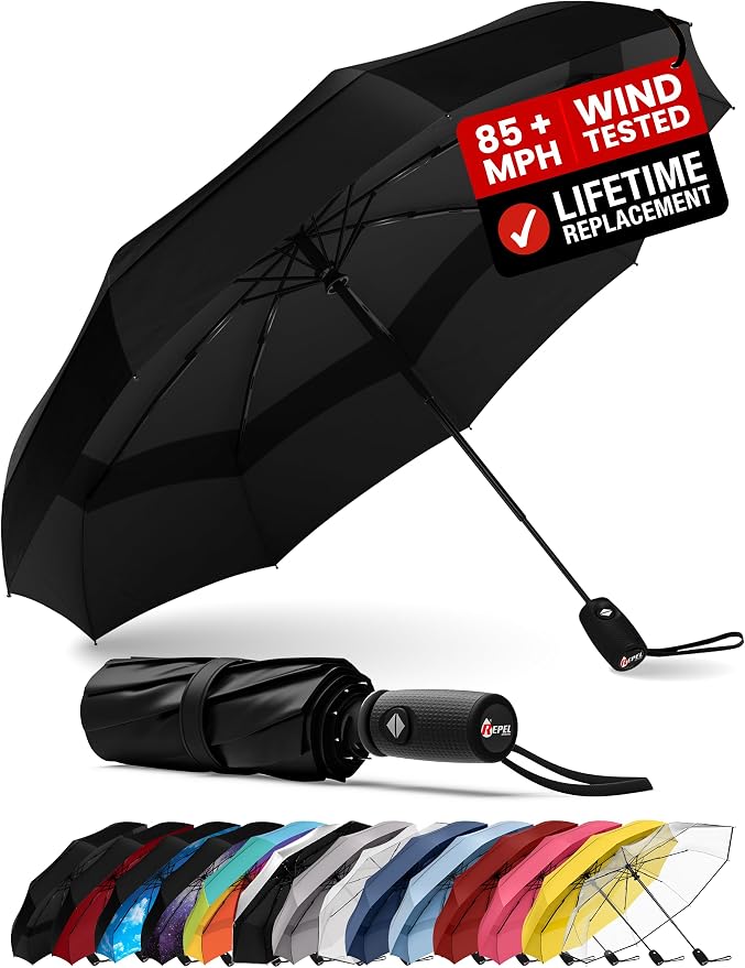 REPEL Windproof Travel Umbrella by RepelUmbrella