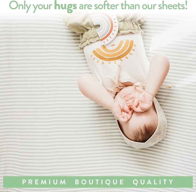 Travel Crib Fitted Sheets Compatible - Image 5