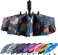 LANBRELLA Compact Reverse Folding Umbrella Auto Windproof Travel Umbrella by LANBRELLA