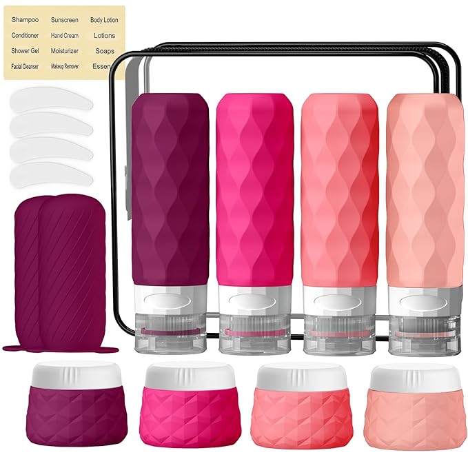 16Pack Travel Bottles for Toiletries, TSA Approved Travel Size Toiletries by Silevoler
