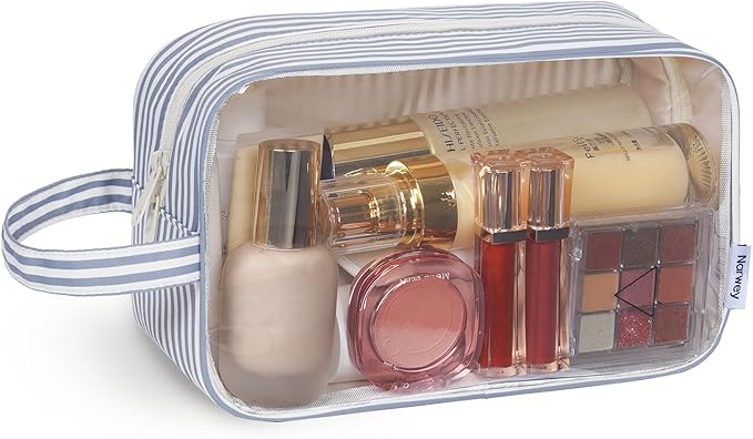 Narwey Clear Toiletry Bags for Traveling Women Men, Make Up Organizer, Skincare by Narwey