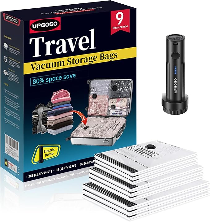 Travel Vacuum Bags for Luggage by UPGOGO